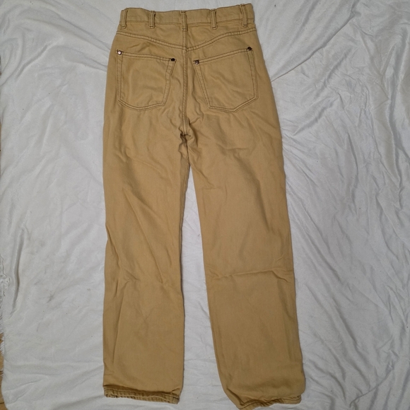 Reformation Cowboy High-Rise Straight Jeans – Mustard Yellow – Sustainable Denim - Picture 3 of 11